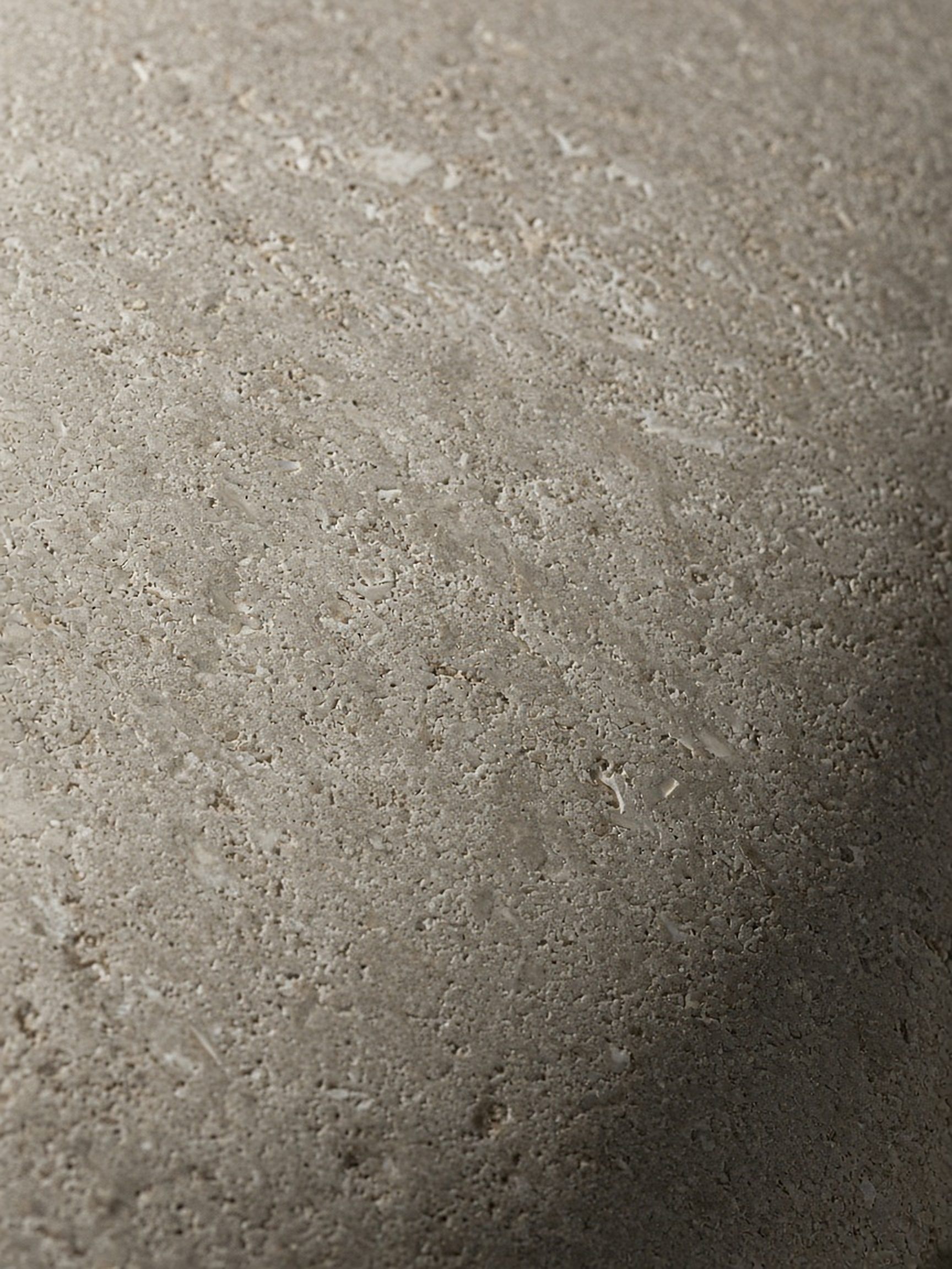 Close up of honed limestone